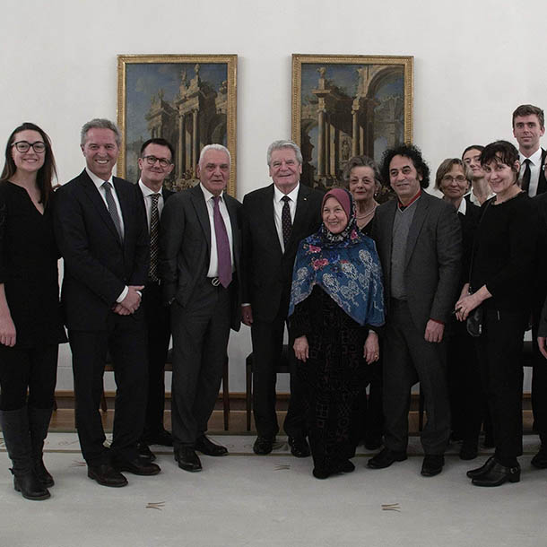 VAP beim Bundespräsidenten Joachim Gauck im Schloss Bellevue 2014, Foto: Emilio Esbardo