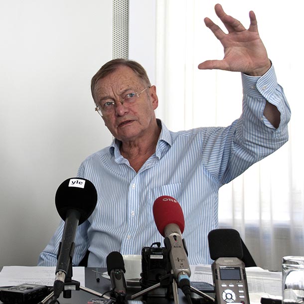 Prof. Hajo Funke, Politikwissenschaftler, Foto: Emilio Esbardo