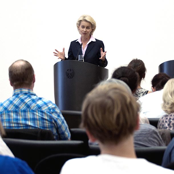 Ursula von der Leyen, Verteidigungsministerin 2013-2019, Foto: Emilio Esbardo